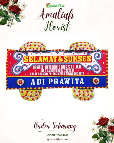 Papan Bunga Ucapan Selamat Iwur
