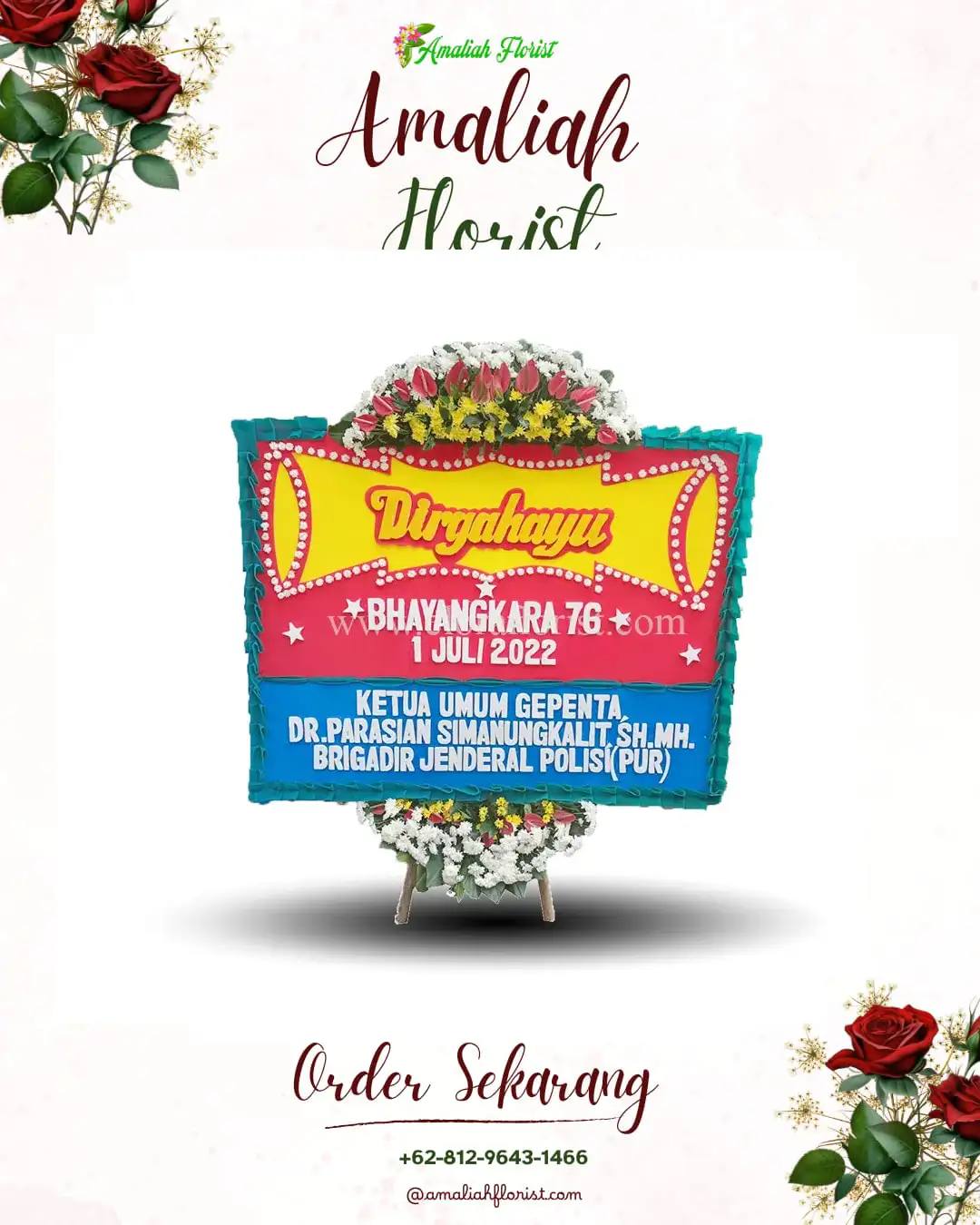 Papan Bunga HUT Ulang Tahun Iwur